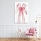Stupell Industries Coquette Pink Bow Illustration Canvas, design by LSR Design Studio